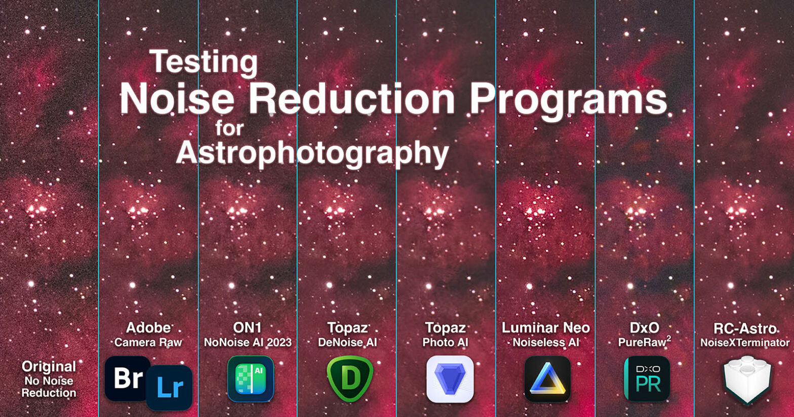 A Comparison of Noise Reduction Programs for Astrophotography