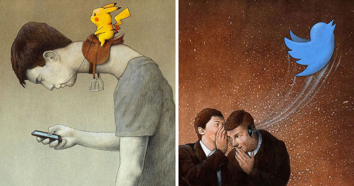 Artist Pawel Kuczynski Reveals Our Modern Society In Satirical Illustrations