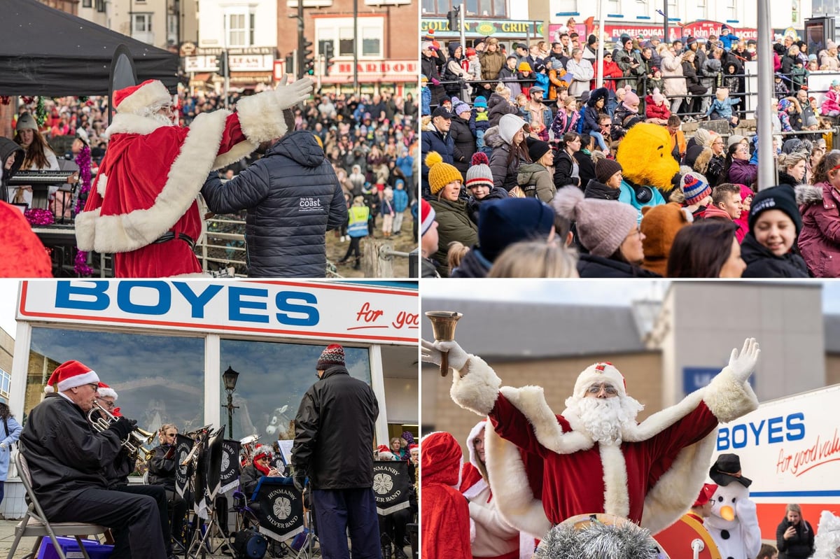 IN PICTURES: 18 photographs show Santa arriving in Scarborough