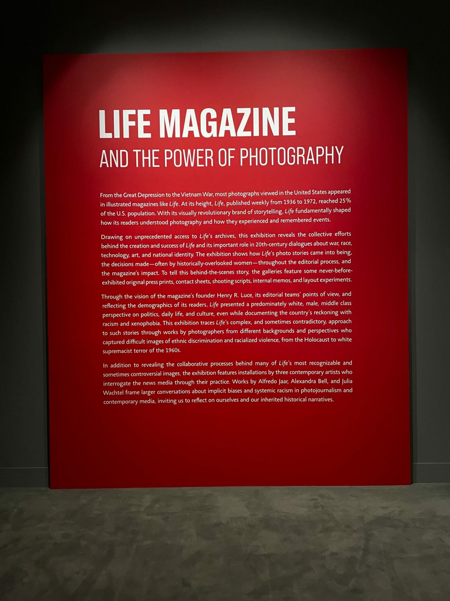 'Life Magazine and the Power of Photography' illustrates history