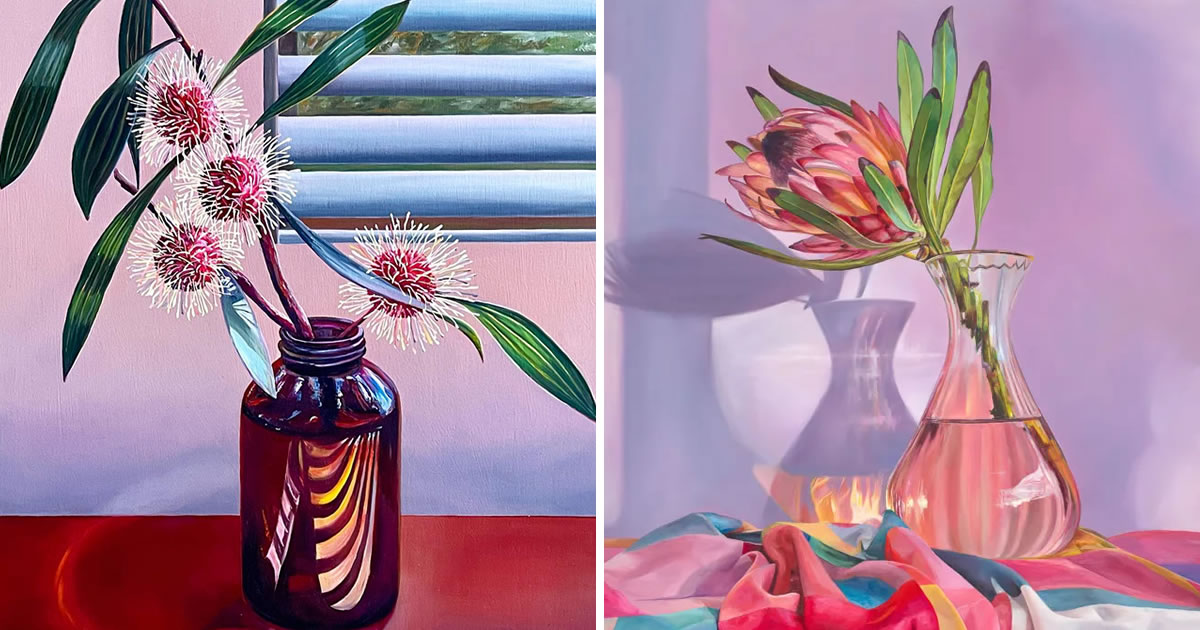 Artist Wanda Comrie Creates Beautiful Hyper-Realistic Still-Life Paintings