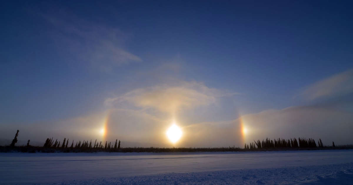 What are sundogs and how do they form?