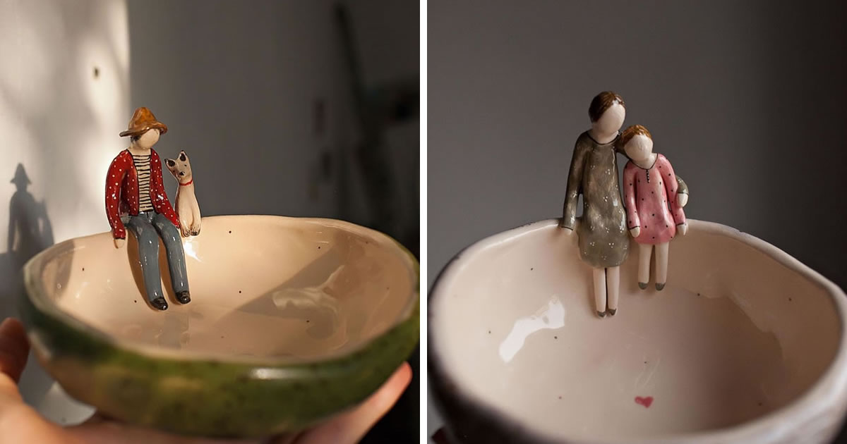 Artists Nadya And Olga Creates Beautiful Miniature Ceramic Sculptures