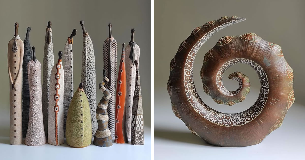 Spanish Artist Carlos Cabo Creates Amazing Abstract Figurative Ceramic Sculptures