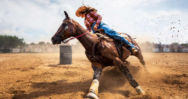 Cowgirl barrel racing is among the World Photography Open Award highlights