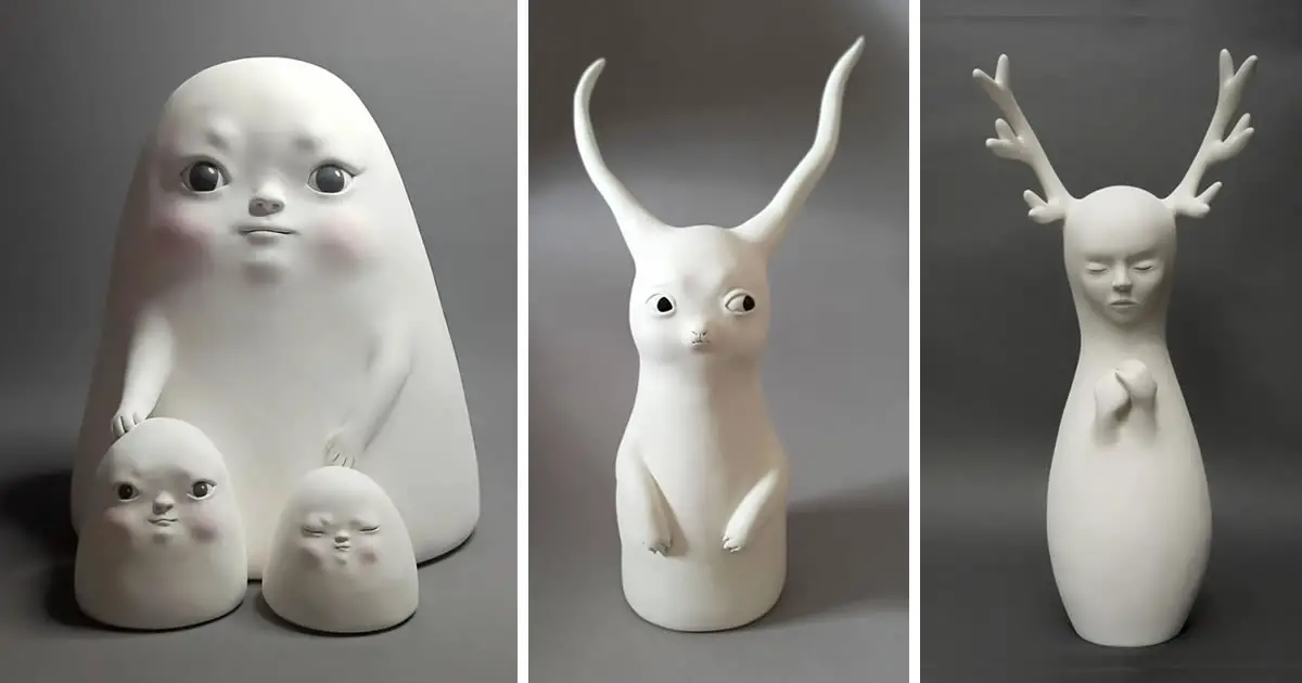French Artist Clémentine Bal Creates Peculiar Sculptures In Meditative Expressions