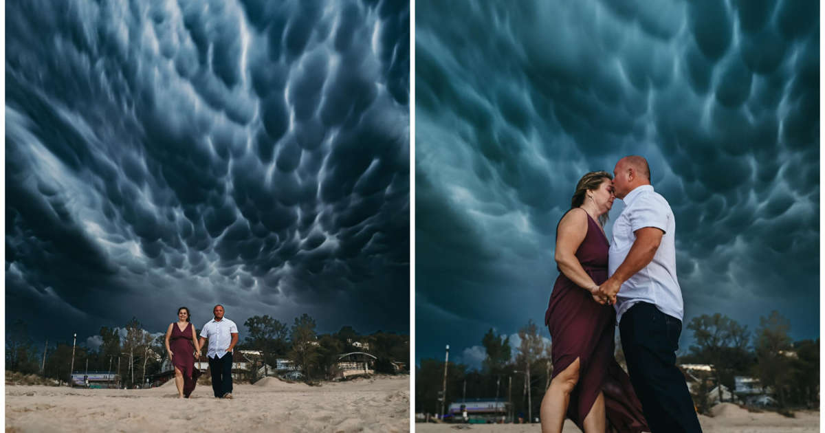 Couple on Photo Shoot Unexpectedly Capture 'Once in a Lifetime' Shot
