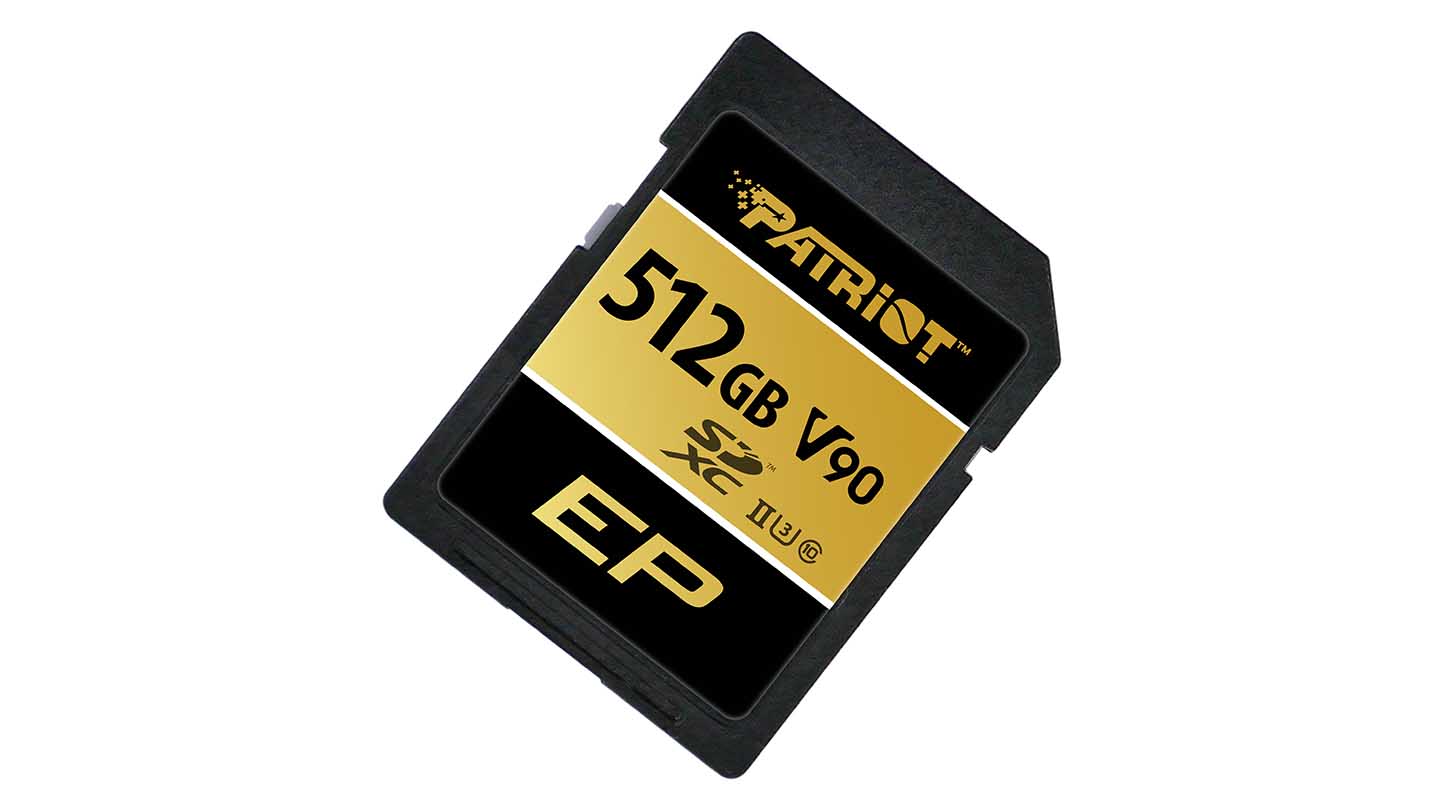 Patriot Launches V90 SDXC UHS-II U3 Class 10 SD Card for Professional Photographers and Filmmakers