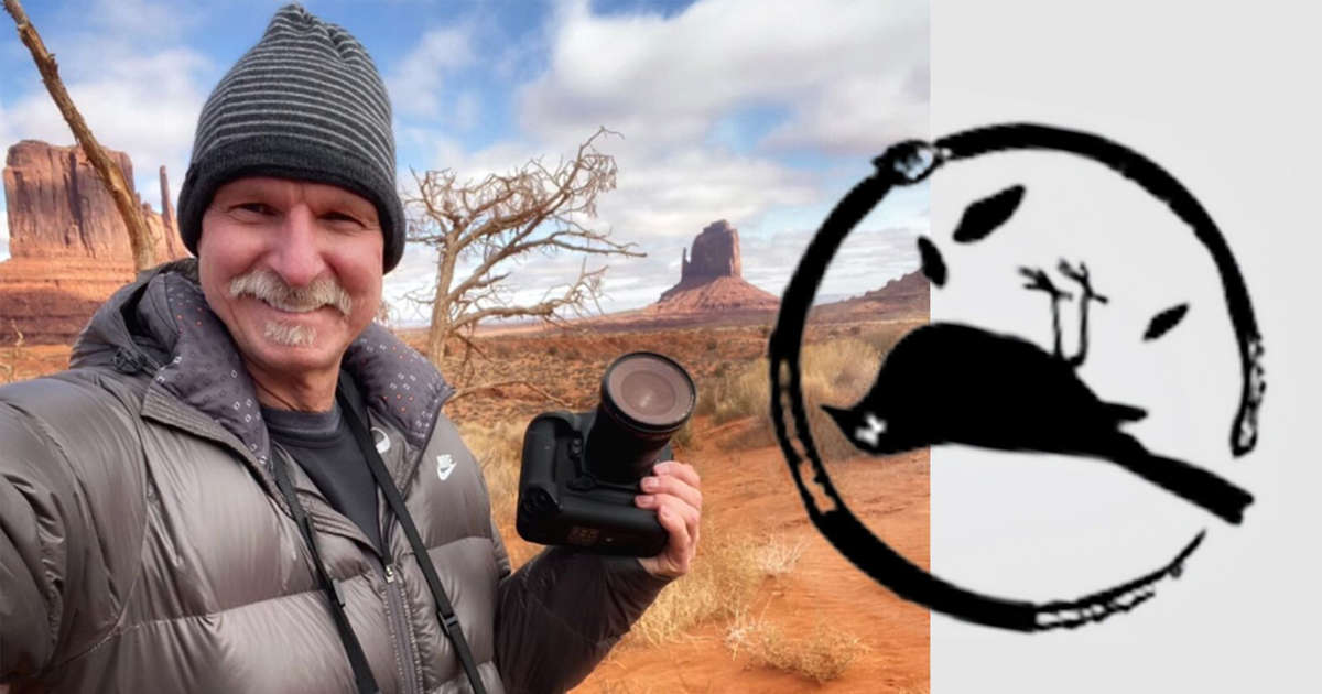 Is Randy Johnson's dead bird the most morbid photography logo ever?
