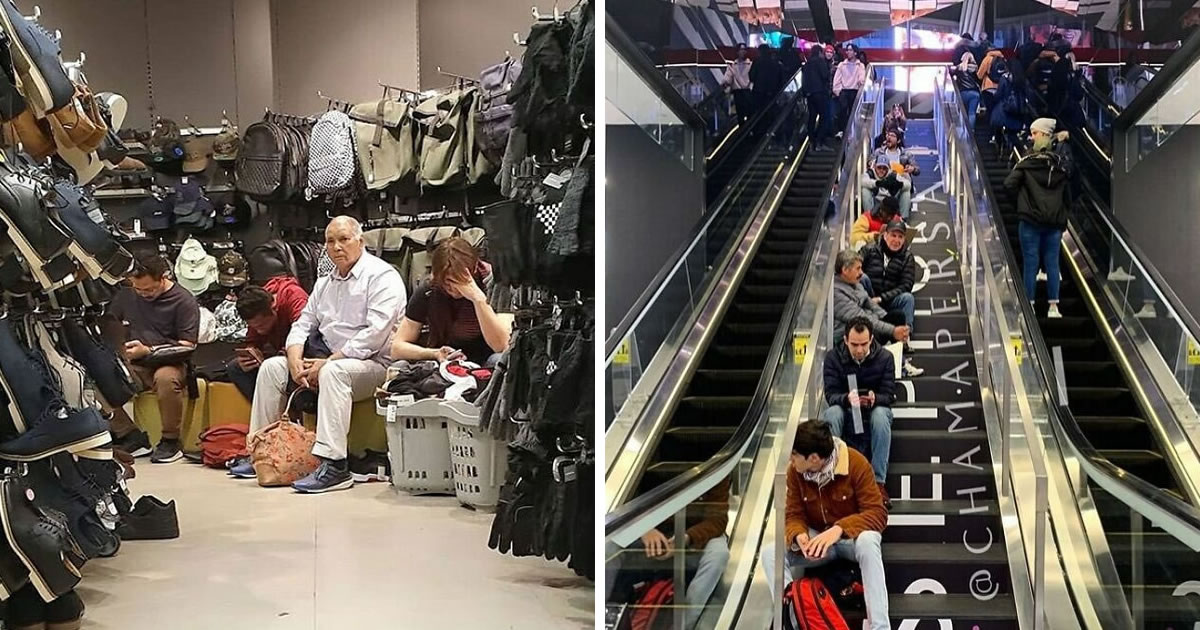 20 Hilarious "Miserable Men" Caught in Waiting During Shopping Sprees