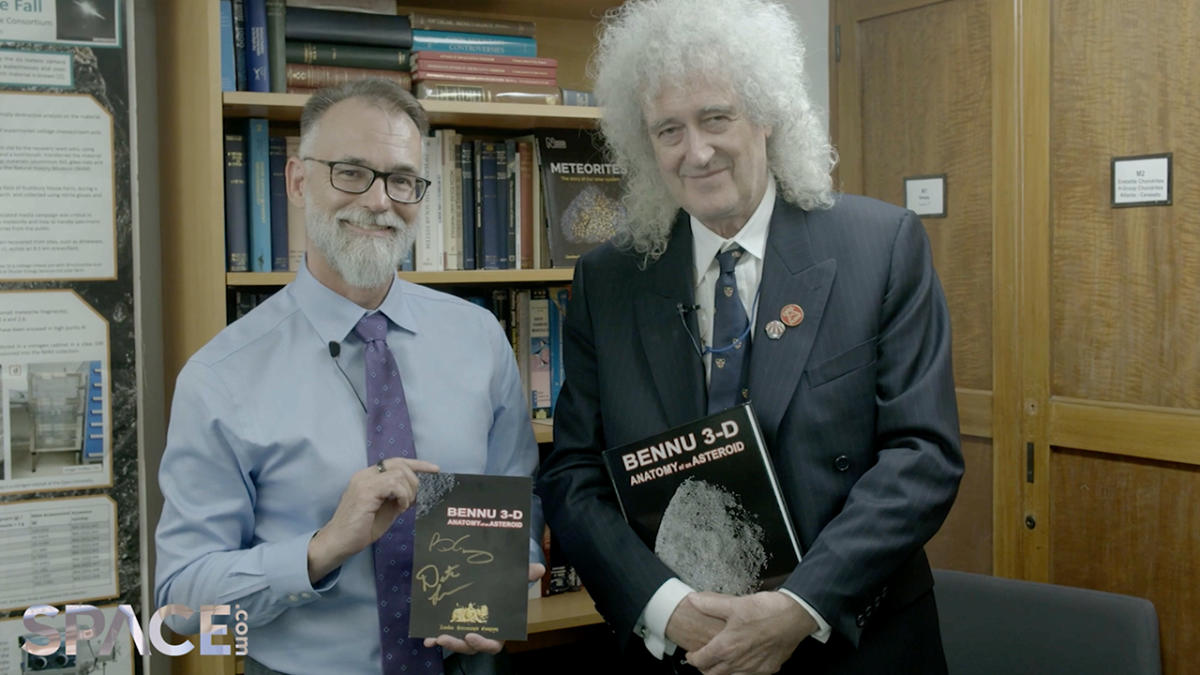 Queen Rock legend Brian May launches Space.com astrophotography competition for signed copy of his asteroid book (video)