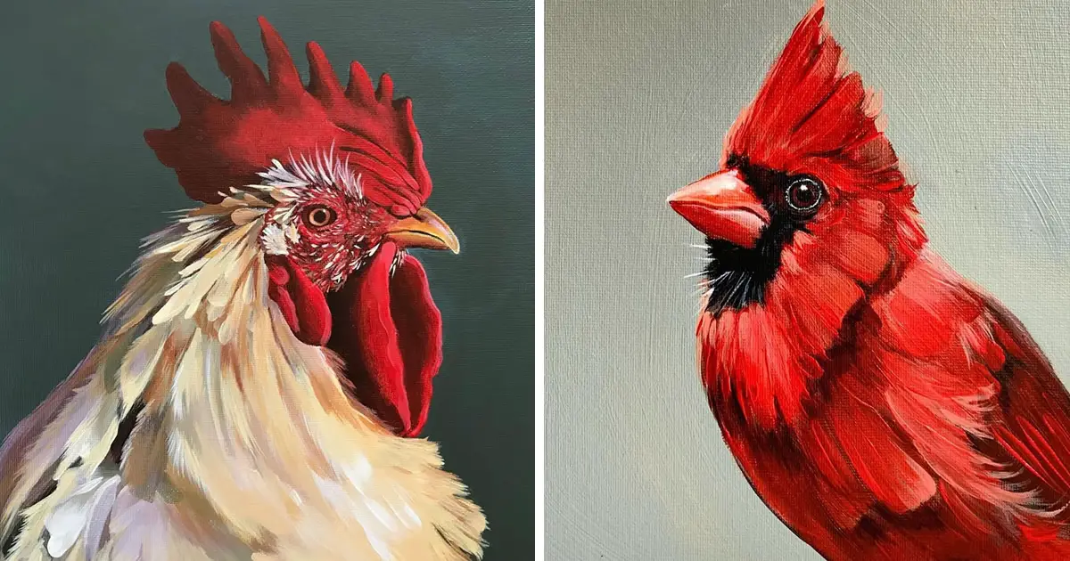 Artist Rachel Altschuler Creates Gorgeous Bird Portrait Paintings